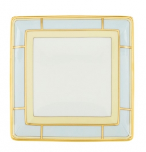 Ginori Diva Celeste Square Change Tray - 5.3"